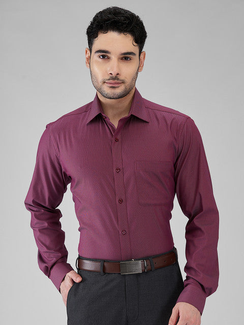 Raymond Maroon Formal Shirts