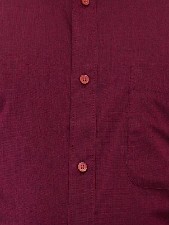 ウェア Raymond Raymond Men Maroon Solid Slim Fit Cotton Formal Shirt – MyRaymond
