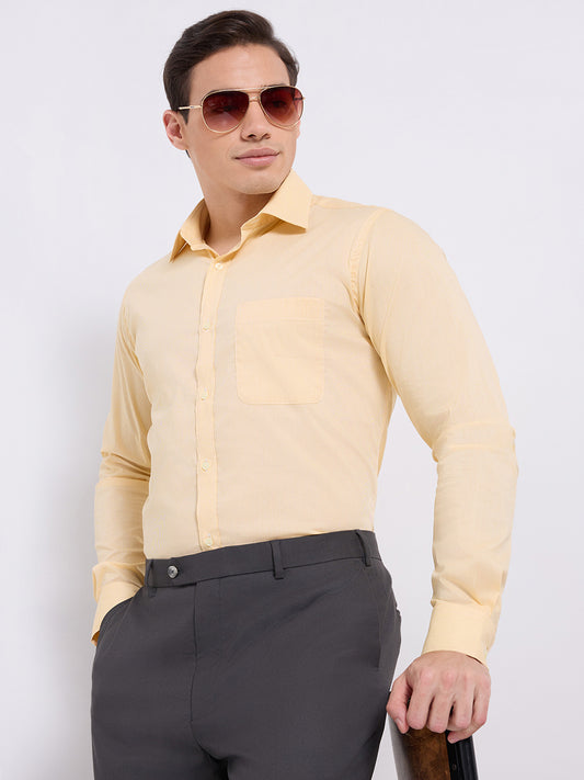 Raymond Yellow Formal Shirt