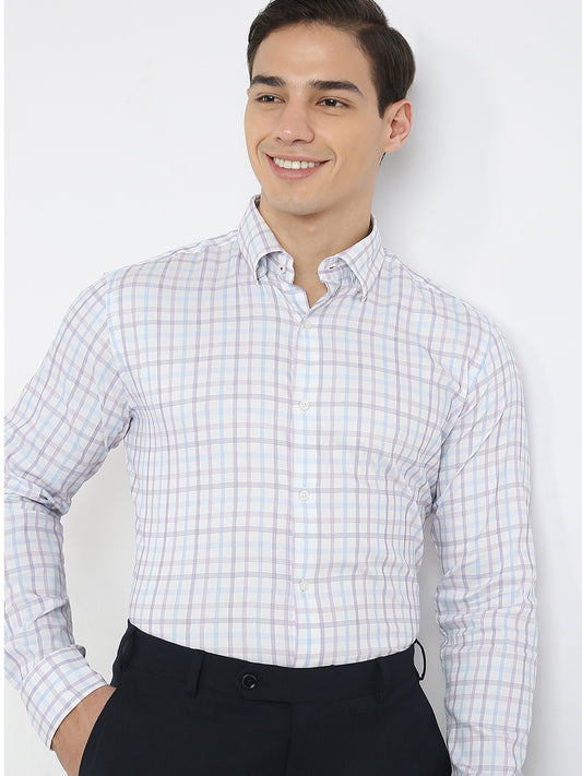Raymond Purple Formal Shirt