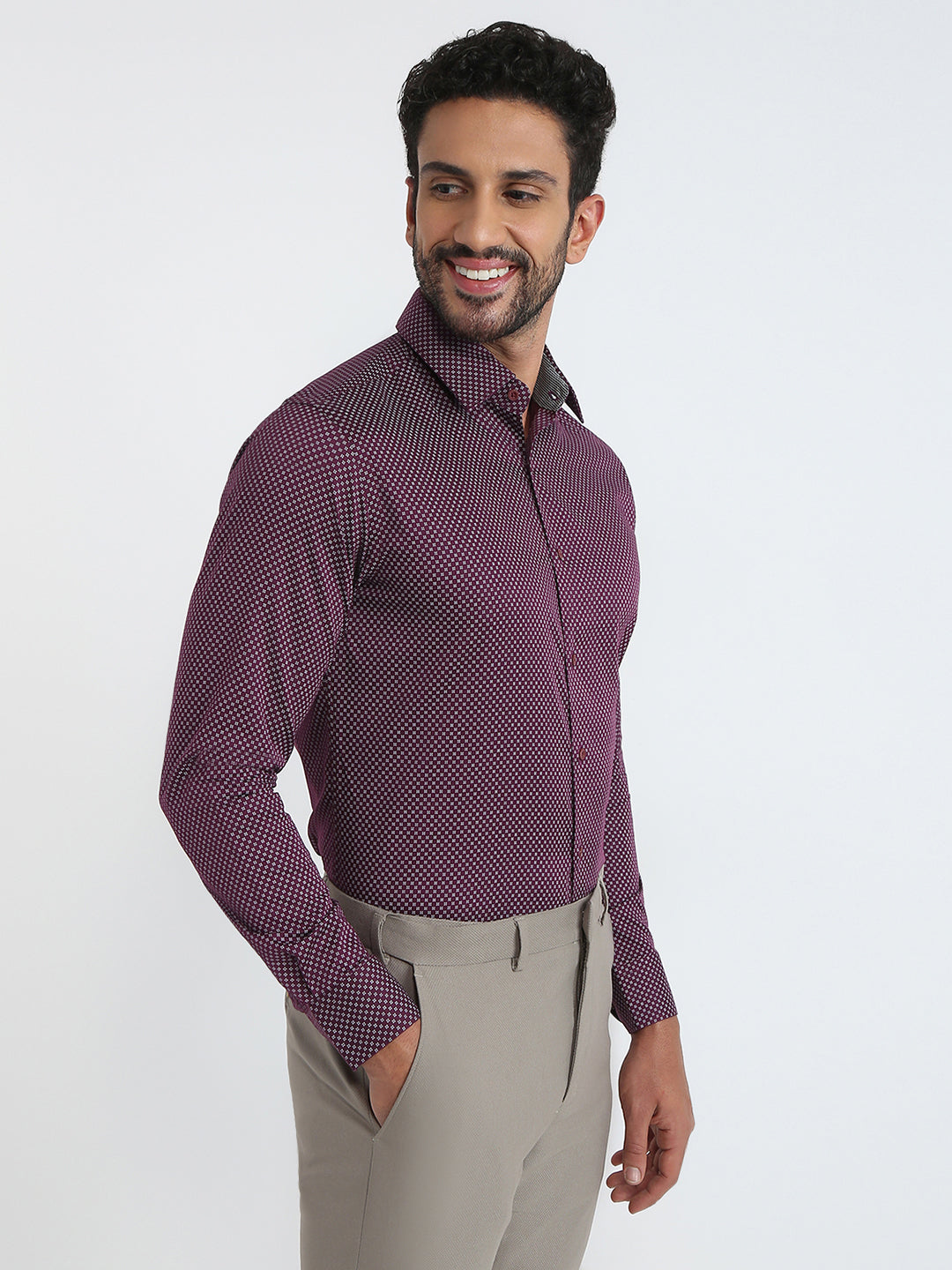 Raymond Maroon Shirt 