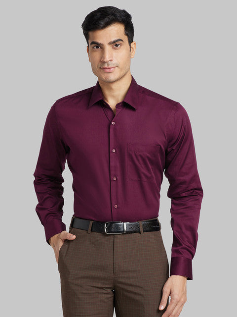 Raymond Maroon Formal Shirt