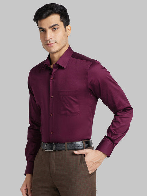 Raymond Maroon Formal Shirt