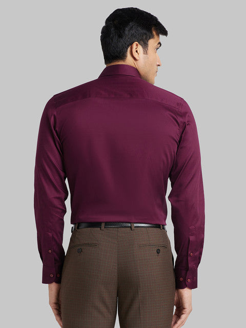 Raymond Maroon Formal Shirt