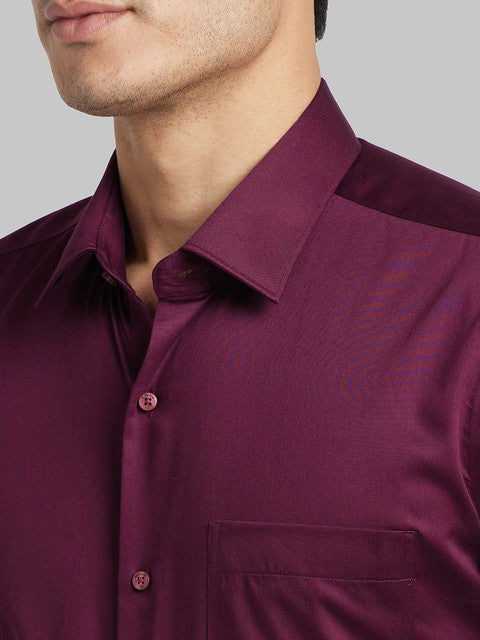 Raymond Maroon Formal Shirt