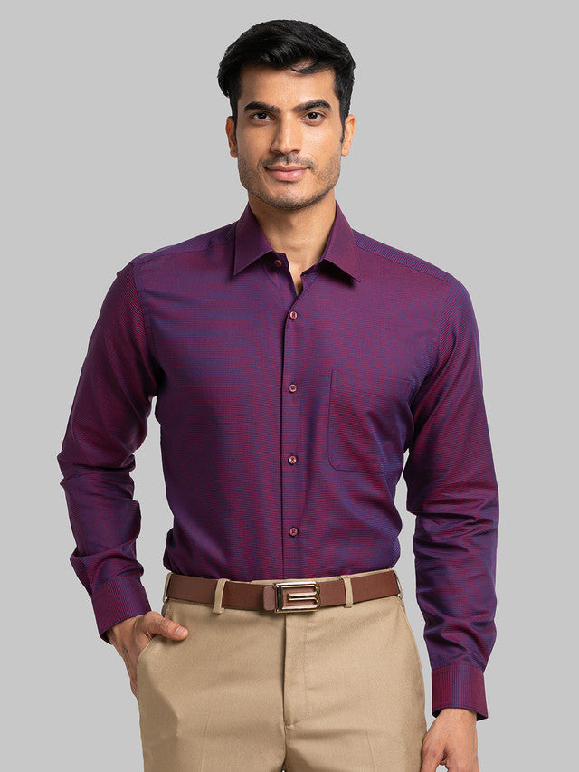 Raymond Maroon Formal Shirt