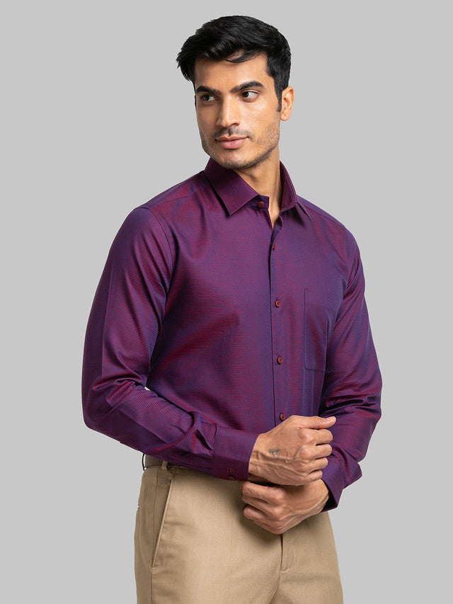 Raymond Maroon Formal Shirt