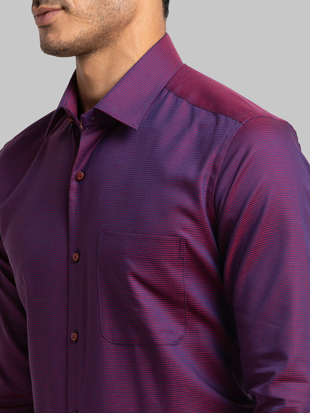 Raymond Maroon Formal Shirt