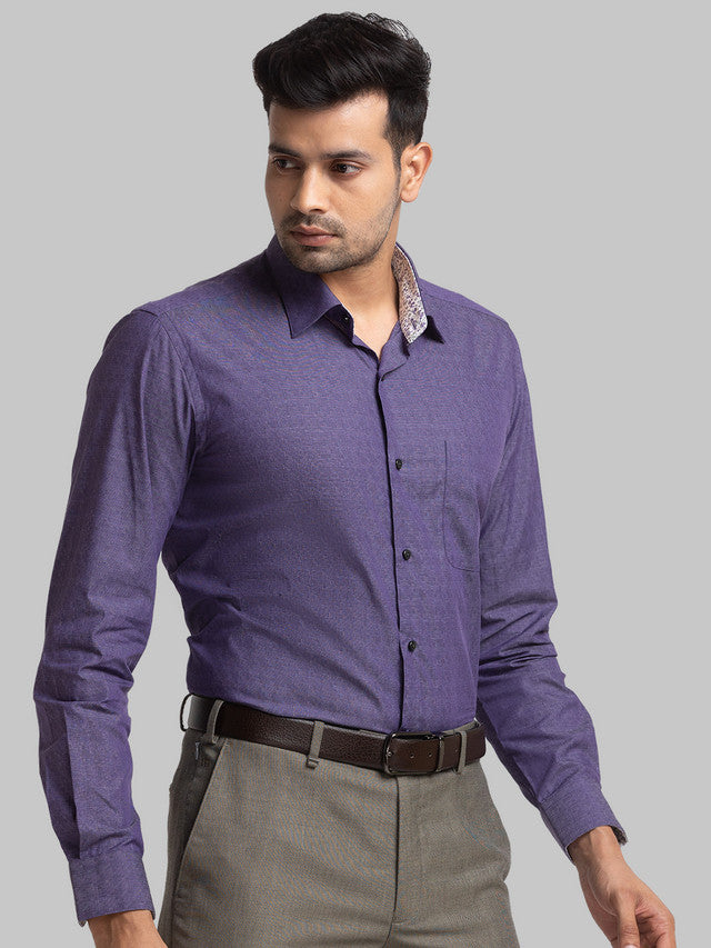 Raymond Purple Formal Shirt