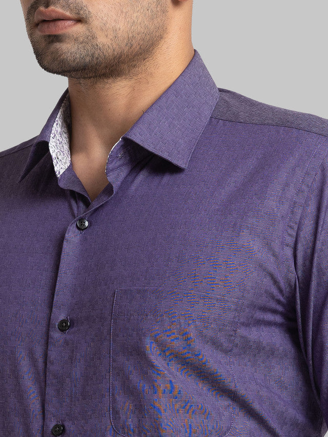 Raymond Purple Formal Shirt