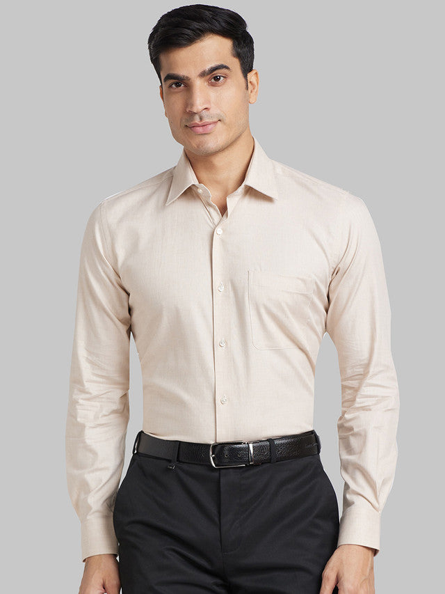 Raymond Beige Formal Shirt