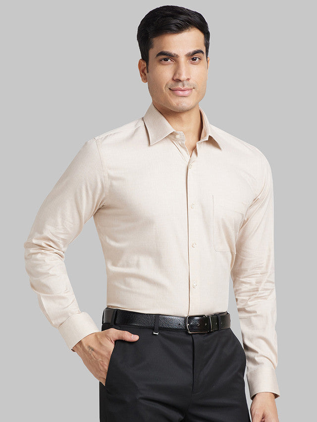 Raymond Beige Formal Shirt