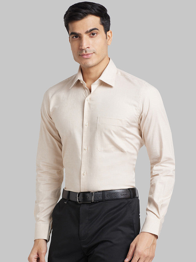 Raymond Beige Formal Shirt