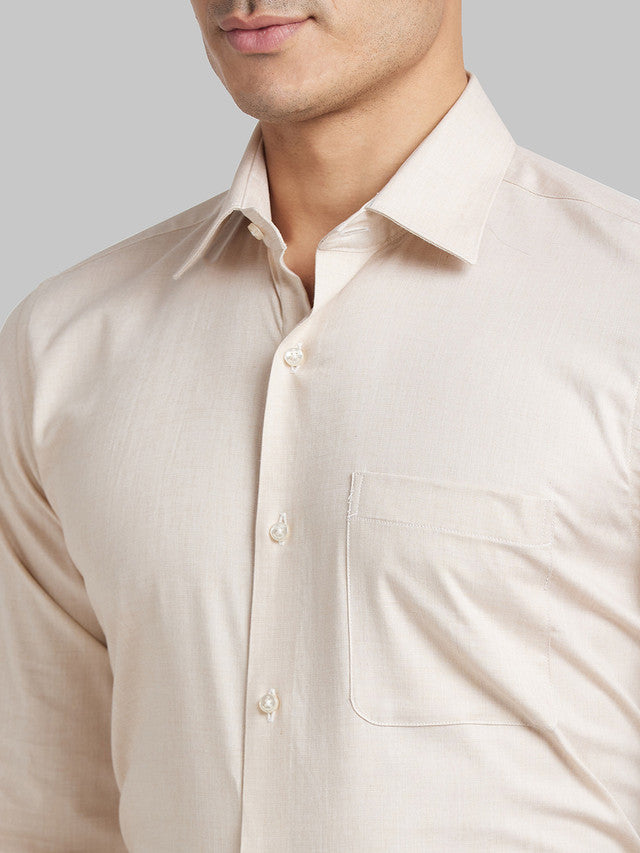 Raymond Beige Formal Shirt