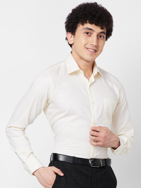 Raymond Yellow Formal Shirts