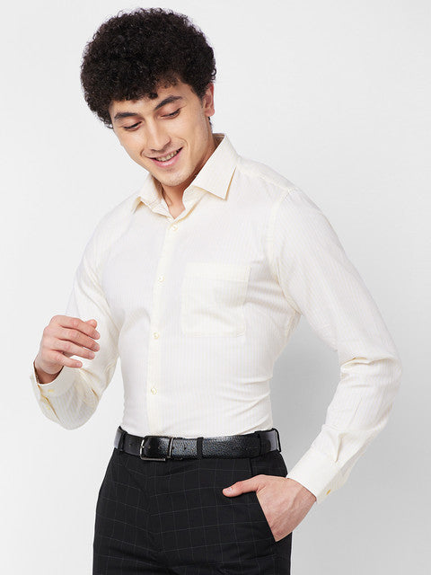 Raymond Yellow Formal Shirts