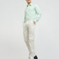 Raymond Green Checks Slim Fit Full Sleeve Cotton Shirt