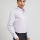 Raymond Purple Structure Slim Fit Cotton Formal Shirt