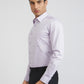 Raymond Purple Structure Slim Fit Cotton Formal Shirt