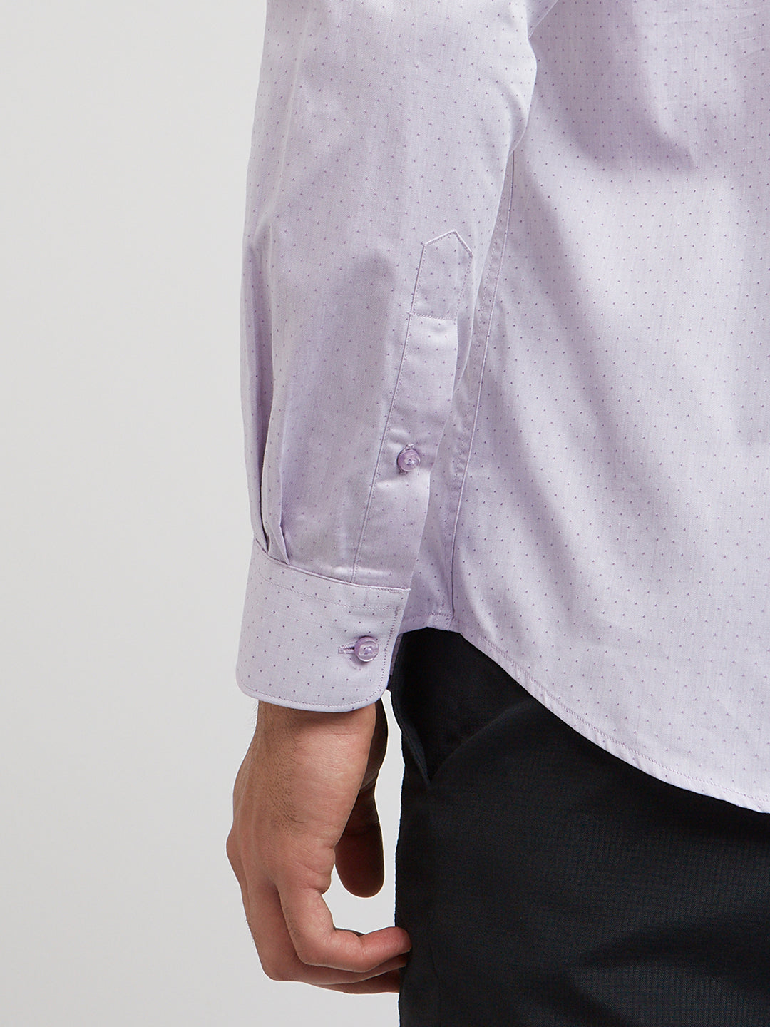 Raymond Purple Structure Slim Fit Cotton Formal Shirt