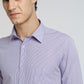 Raymond Purple Checks Slim Fit Cotton Formal Shirt