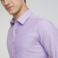 Raymond Purple Structure Slim Fit Cotton Formal Shirt