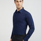 Raymond Blue Solid Slim Fit Cotton Formal Shirt