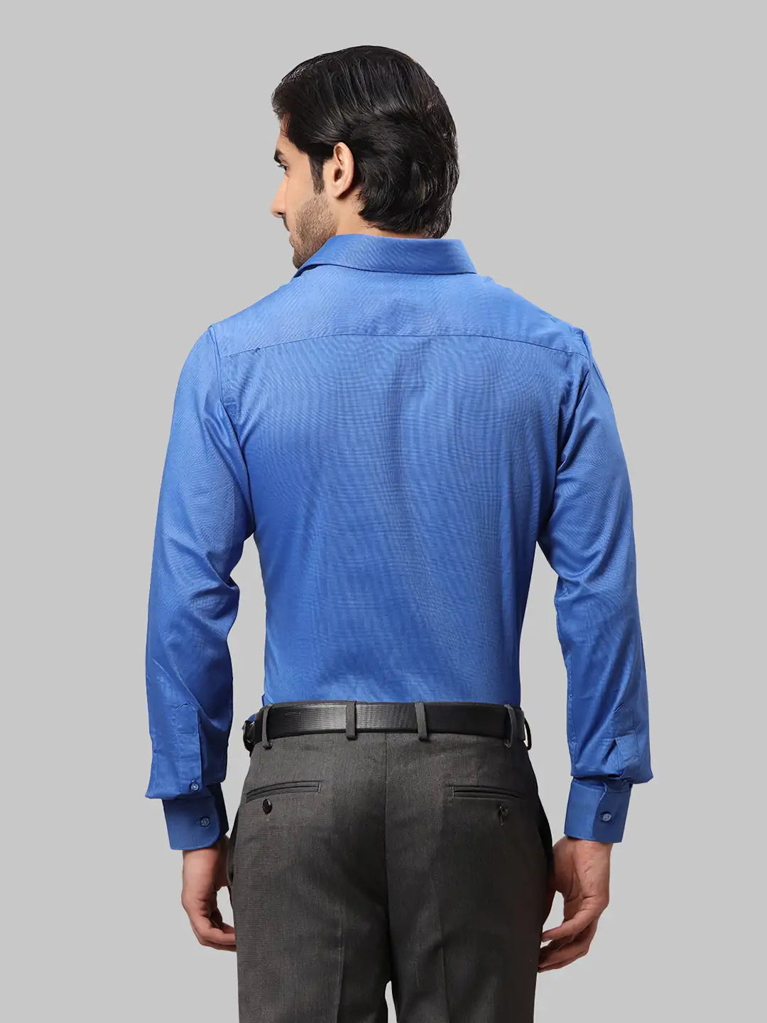 Men Slim Fit Blue Shirt