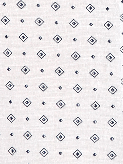 Raymond Men Blue Printed Slim Fit Cotton Shirt