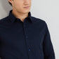 Raymond Purple Solid Slim Fit Cotton Formal Shirt