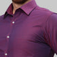 Raymond Blue Solid Slim Fit Cotton Formal Shirt