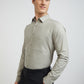 Raymond Grey Solid Slim Fit Full Sleeve Cotton Shirt