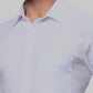 Raymond Men White Solid Slim Fit Full Sleeve Cut Away Collar Shirt