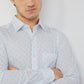 Men Slim Fit Light Blue Shirt