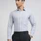 Raymond Men Blue Stripe Slim Fit Cotton Shirts