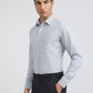 Raymond Men Blue Stripe Slim Fit Cotton Shirts