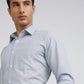 Raymond Men Blue Stripe Slim Fit Cotton Shirts