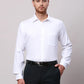 Raymond Men White Slim Fit Structure Cotton Shirts