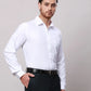 Raymond Men White Slim Fit Structure Cotton Shirts