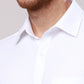 Raymond Men White Slim Fit Structure Cotton Shirts