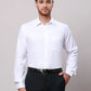 Raymond Men White Slim Fit Structure Cotton Shirts