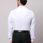Raymond Men White Slim Fit Structure Cotton Shirts