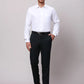 Raymond Men White Slim Fit Structure Cotton Shirts