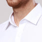 Raymond Men White Slim Fit Structure Cotton Shirts