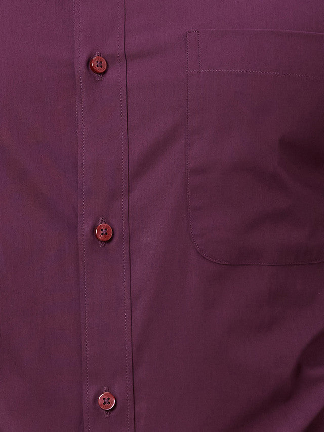 Raymond Men Purple Slim Fit Solid Formal Shirt