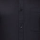 Raymond Men Black Slim Fit Solid Formal Shirt