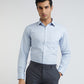 Raymond Men Grey Structure Slim Fit Cotton Shirt