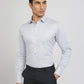 Raymond Men Grey Structure Slim Fit Cotton Shirts