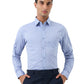 Raymond Men Blue Slim Fit Structure Formal Shirt