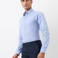 Raymond Men Blue Slim Fit Structure Formal Shirt
